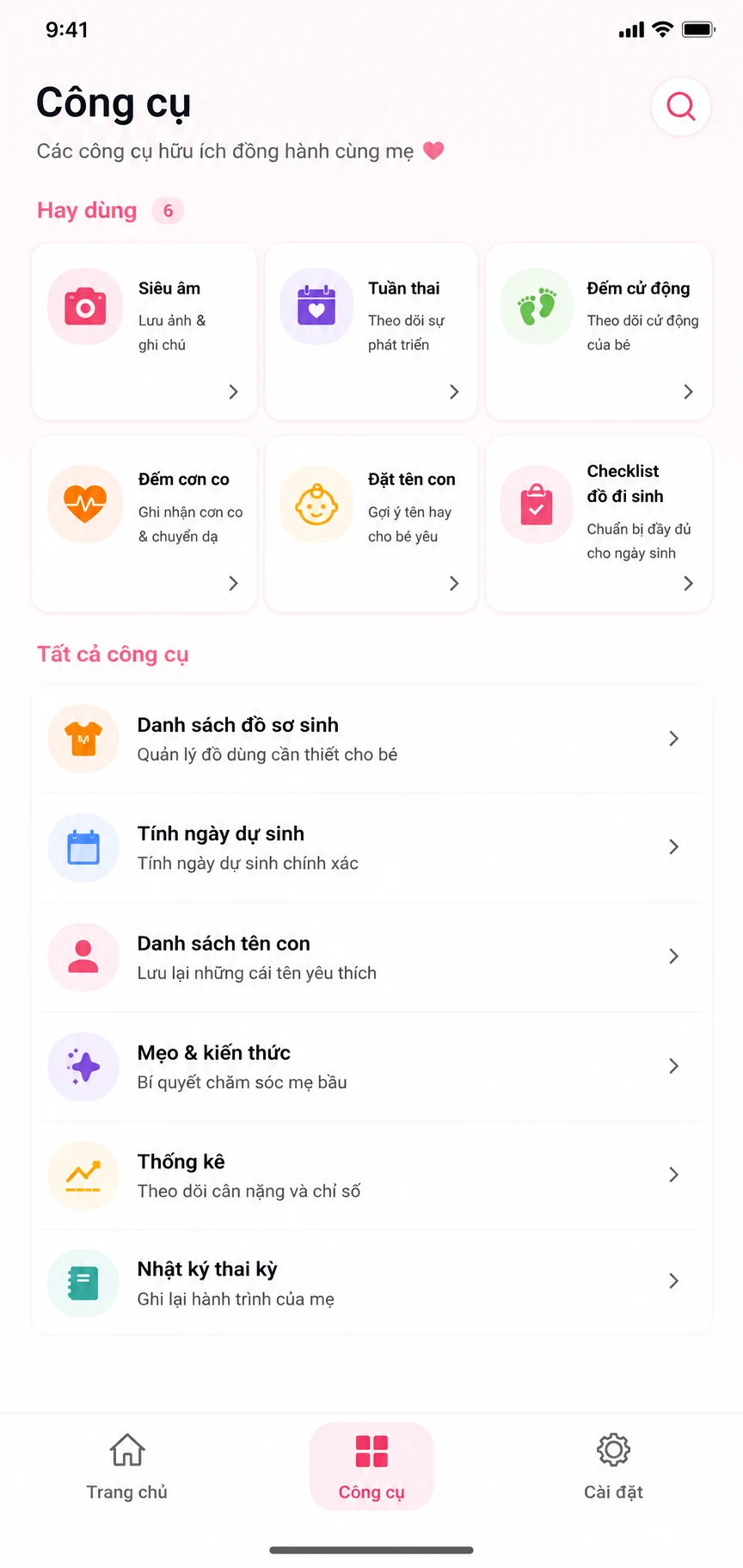 Bà Bầu VN - Theo dõi thai kỳ screenshot